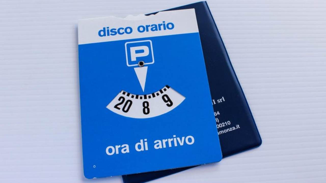 2x Disco orario automatico/parchimetro automatico blu. Consegna